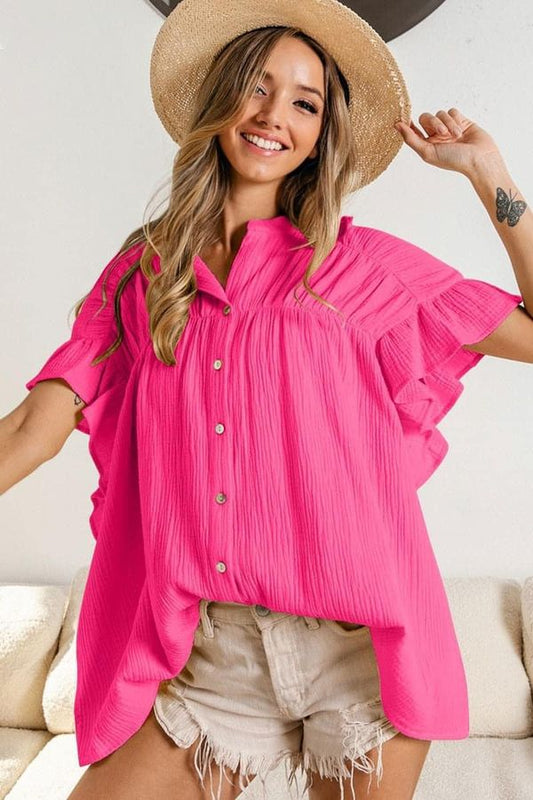 Spring is in the Air Ruffle Top